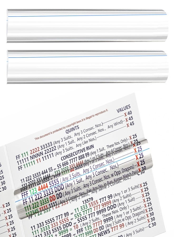 LogicTwist 2 Pack Mahjong Line Finder,Mahjong Line Reader for NMJL Card with Guiding Line,Practical Gift for Mahjong Players,Mahjong Essential Accessories Set - Image 1